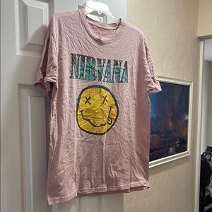 Nirvana Pink Graphic T-Shirt